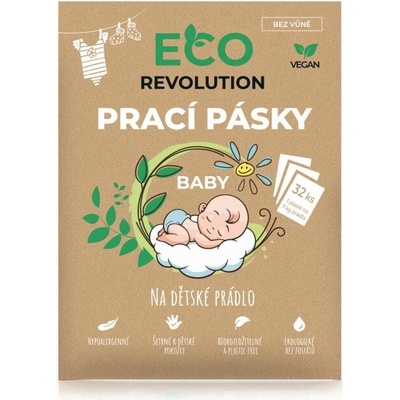 EcoRevolution Pracie pásiky bez vôňe 32 ks