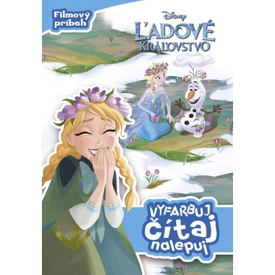 Ľadové kráľovstvo Vyfarbuj, čítaj, nalepuj