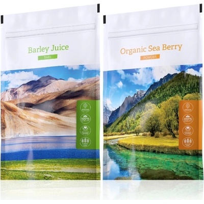 Energy Barley Juice tabs 200 tablet + Organic Sea Berry powder 100 g