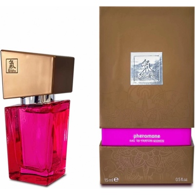 Shiatsu Pheromone Eau De Parfum Women parfém pro ženy s vysokou koncentrací feromonů růžový 15 ml