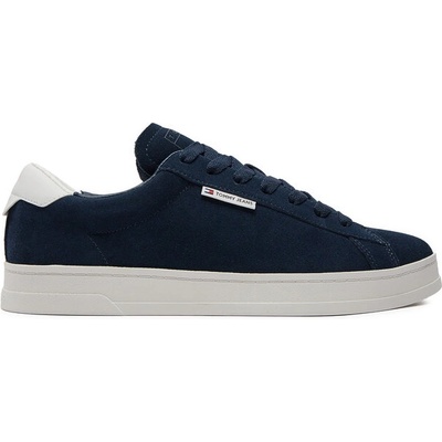 Tommy Jeans Сникърси Tommy Jeans Tjm Leather Low Cupsole Suede EM0EM01375 Тъмносин (Tjm Leather Low Cupsole Suede EM0EM01375)