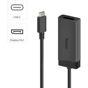Hama Адаптер HAMA, USB-C към DisplayPort/HDMI, 4K 60Hz - 202034 (HAMA-202034)