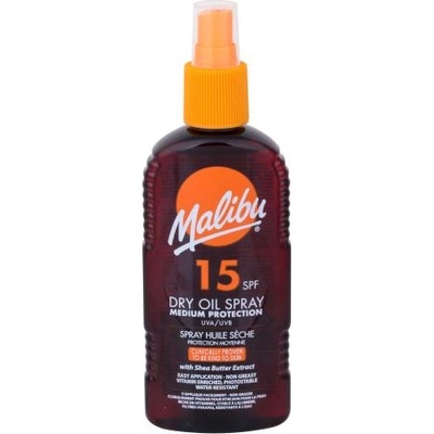 Malibu Dry Oil Spray SPF15 водоустойчив слънцезащитен спрей 200 ml