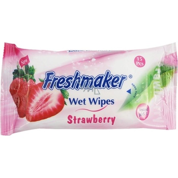 Freshmaker Wet Wipes Fruit kozmetické vlhčené obrúsky 15 ks