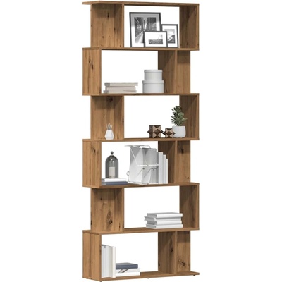 vidaXL Knihovna dub artisan 80x24x192 cm kompozitní dřevo – Zboží Dáma