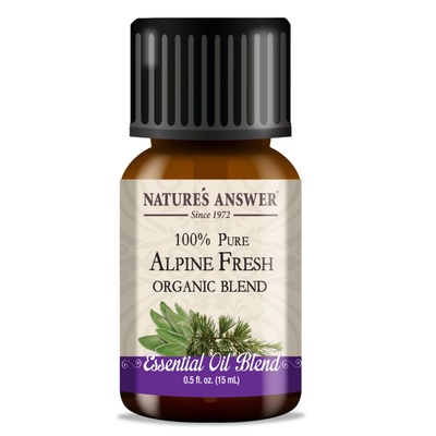 Nature's Answer Alpine Fresh Blend, Essential Oil, Alpine Freshness, етерично масло, ОРГАНИЧНО, 15 ml
