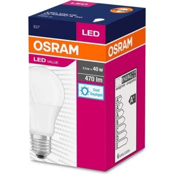 Image 1 of OSRAM LED крушка Osram, E27, 6W, 470 lm, 6500K