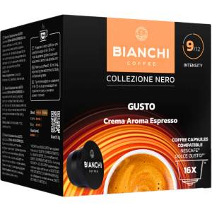 Bianchi Кафе капсули Bianchi Gusto Crema Aroma Espresso Dolce Gusto, 16 бр