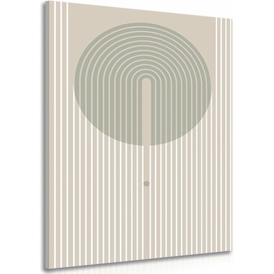 Obraz stylový vzor s kruhem Mid-Century - 40x60