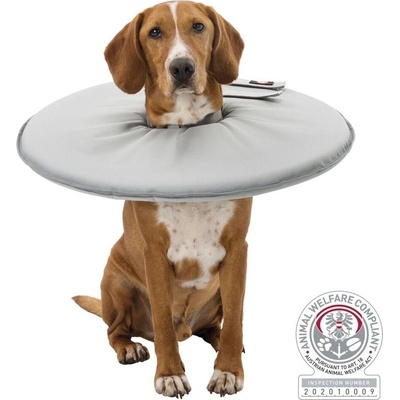 Trixie Ochranný měkký límec disk XL 60-64 cm 29 cm polyester pěna šedá – Zboží Dáma
