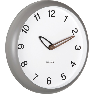 Karlsson Bella стенен часовник, сив (KA6043GY)