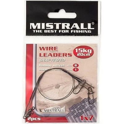 Mistrall Oceľové Lanko Wire Leaders 20 cm 7 kg