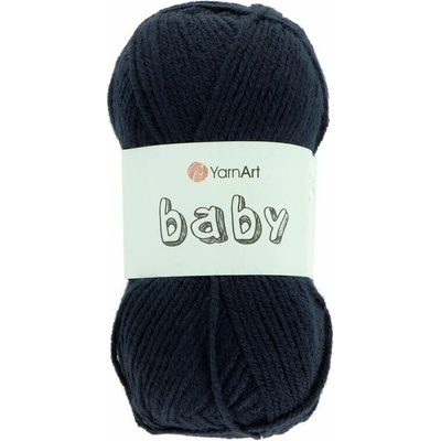 Yarnart Baby 583 čierno modrá