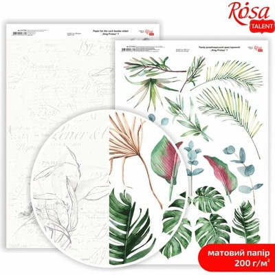 Rosa Papiere na scrapbooking King Protea A4 - No. 7