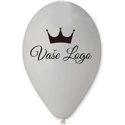 Personal Svet balonku Balónek s logem Šedý 26 cm
