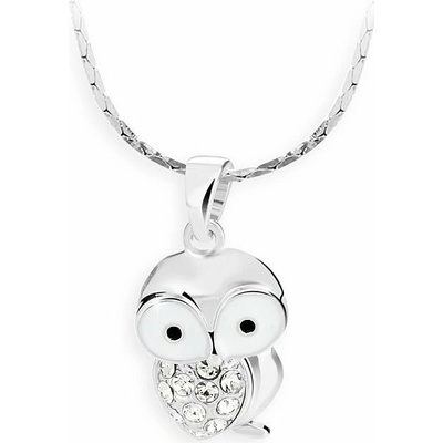 JSB Bijoux Sovička s křišťálovými kameny Swarovski® (bílá)