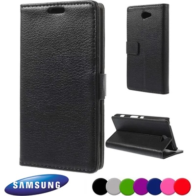 Samsung Galaxy Alpha G850F Wallet Кожен Калъф + Скрийн Протектор