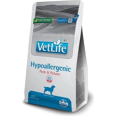 Farmina FARMINA Vet Life Hypoallergenic Суха храна за кучета, хипоалергенна, със свинско и картофи, 2 kg