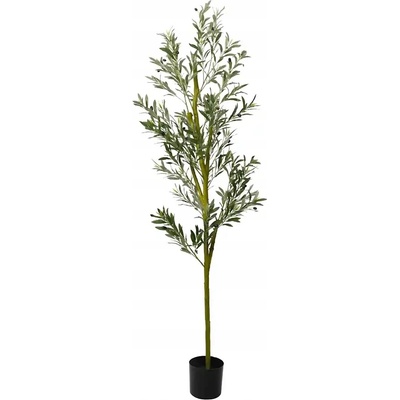 UMĚLÝ OLIVOVNÍK 800 LISTŮ 200CM ZELENÝ