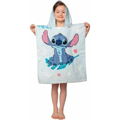 Jerry Fabrics Detské pončo LILO AND STITCH BLUE 60 x 120 cm