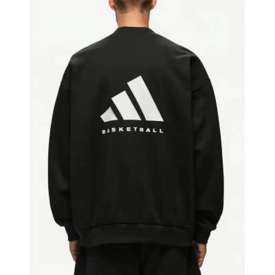 Adidas Basketball Crew Sweatshirt Black