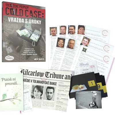 ThinkFun Odložené prípady: Vražda s úrokmi