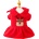 Tiger`s Heart Коледна рокля за кучета Red Reindeer Dress