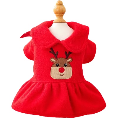 Tiger`s Heart Коледна рокля за кучета Red Reindeer Dress