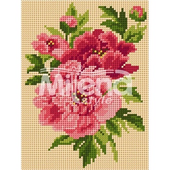 Image 1 of Milena Style Градински цветя - гоблен с щампа без конци