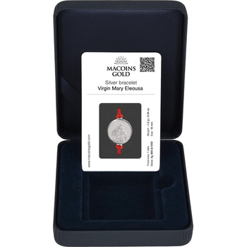 Image 1 of Macoins gold Сребърна гривна Света Богородица с Младенеца - Гигински манастир