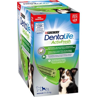 Dentalife 48 пръчици Purina Dentalife Active Fresh ежедневна грижа за зъбите, лакомство средни кучета