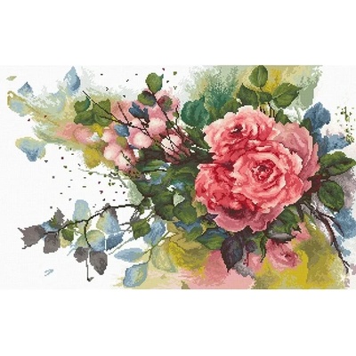 Червени рози - гоблен със схема b2383