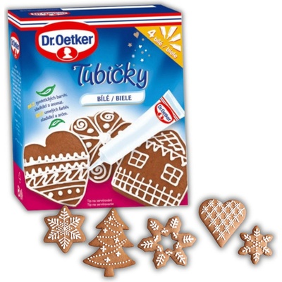 Dr. Oetker Tubičky na zdobení bílé 4 ks 4x19 g – Hledejceny.cz
