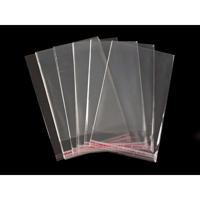 Prima-obchod PP sáček s lepicí klopou 8x12 cm transparent 100 ks