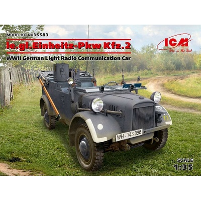 ICM le.gl.Einheitz-Pkw KFZ.2,WWII GermanLigh Radio Commun. car 1:35