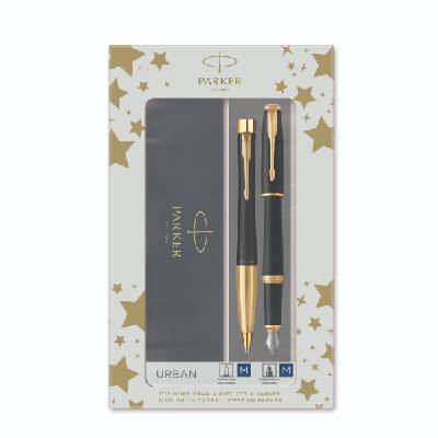 Комплект Parker Urban Black GT, Химикалка и писалка (28370-А)