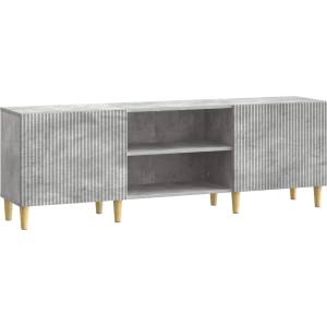 vidaXL ТВ шкаф Бетонно сиво 150 x 31 x 50 см Инженерна дървесина (894688)