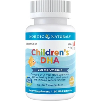 Nordic Naturals Children's DHA 250mg [90 Гел капсули] Ягода
