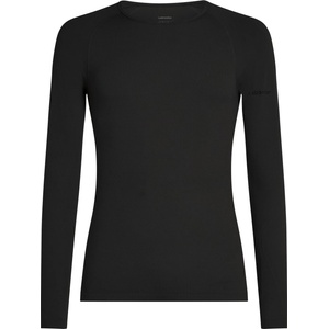 Icebreaker Мъжко мериносово термобельо Icebreaker Merino Blend 260 Zoneknit Seamless L/S Crewe Merino base layer - Black (015-2405-0113)