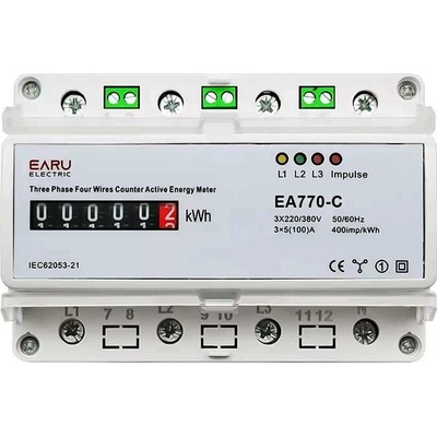 Elektroměr EA770-C 3 fázový analogový na DIN lištu