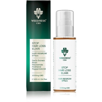 weednesscbd Еликсир за Спиране на Косопада с 1000mg cbd