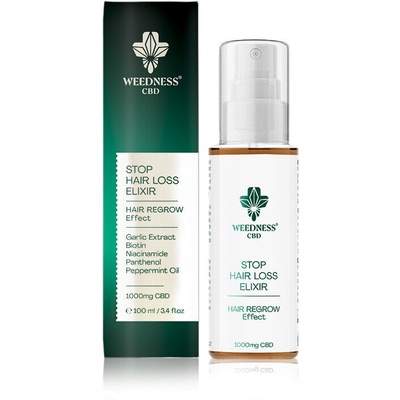 weednesscbd Еликсир за Спиране на Косопада с 1000mg cbd