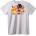 NOONEBRAND Тениска Аниме Огнена Битка - 7XL, White