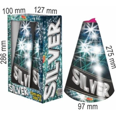 Vulkán Silver fontána 500 g 2 ks