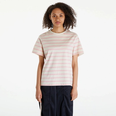 Urban Classics Ladies Striped Boxy Tee Lemonadepink/ Whitesand