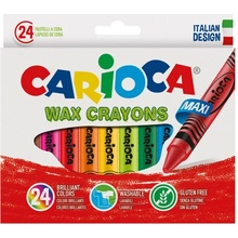 Carioca voskové pastelky Wax Maxi 24 ks