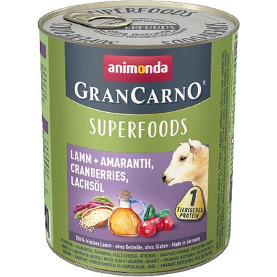 Animonda GranCarno Superfoods jahňacie a amarant 800 g