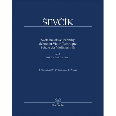 Škola houslové technikyop. 1, sešit 2 - Otakar Ševčíkm, Jaroslav Foltýn editor