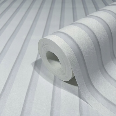 Vinylová tapeta na vliesovém podkladu Marburg 3D efekt bílo-šedá 53 cm x 10,05 m