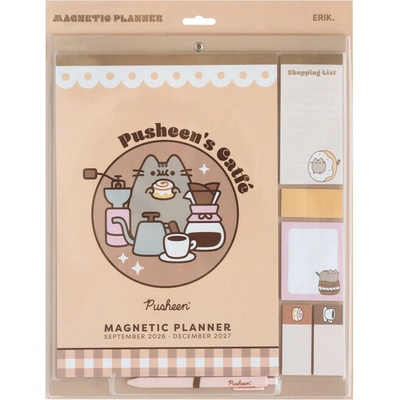 CurePink Oficiální nástěnný plánovací Pusheen 30 x 34 cm [CPFI2601] 2027